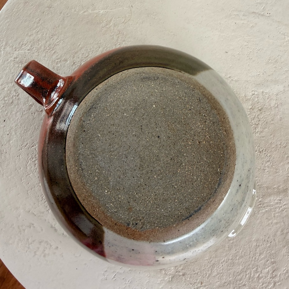 STUDIO POTTERY BATTER BOWL HANDLE/SPOUT HAND-MADE MID-CENTURY MODERN‎ CERAMICS - Picture 14 of 14
